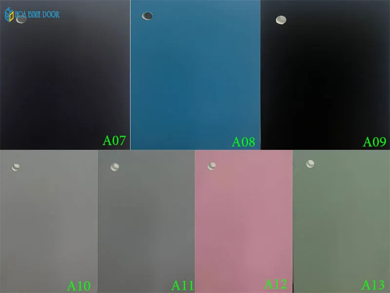 Bảng màu sơn PU cho cửa gỗ nhựa composite sang trọng