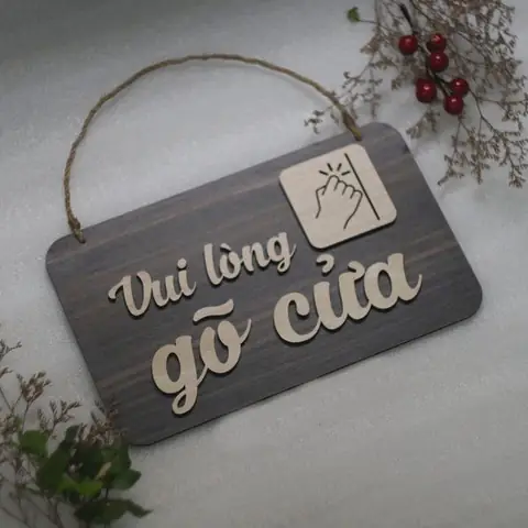 bảng treo cửa phòng ngủ
