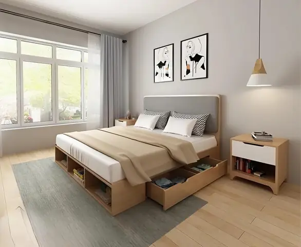 Đặc điểm nổi bật của giường ngủ nhựa Đài Loan giả gỗ Đặc điểm nổi bật của giường ngủ nhựa Đài Loan giả gỗ