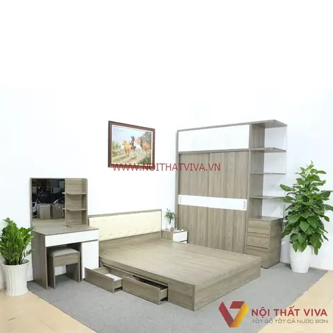 4.1. Mẫu combo phòng ngủ gỗ công nghiệp hiện đại