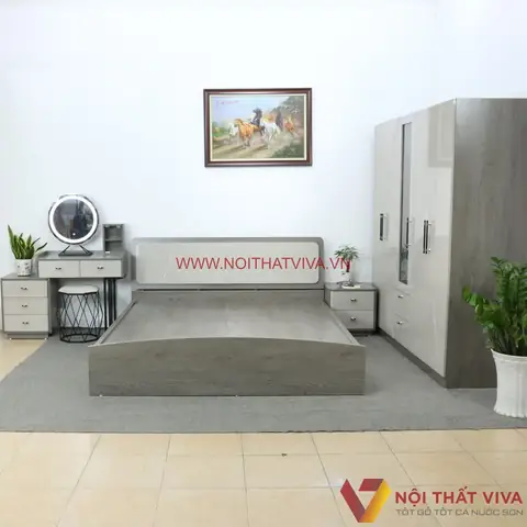 4.2. Mẫu combo phòng ngủ gỗ công nghiệp giá rẻ