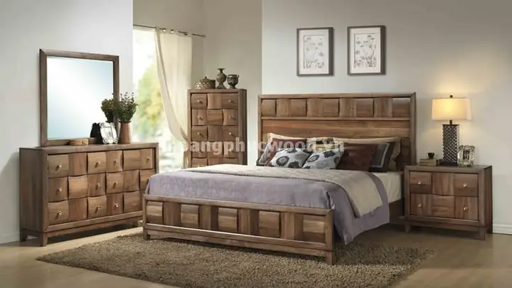 Bộ phòng ngủ gỗ walnut: Đặc điểm, thiết kế và giá trị