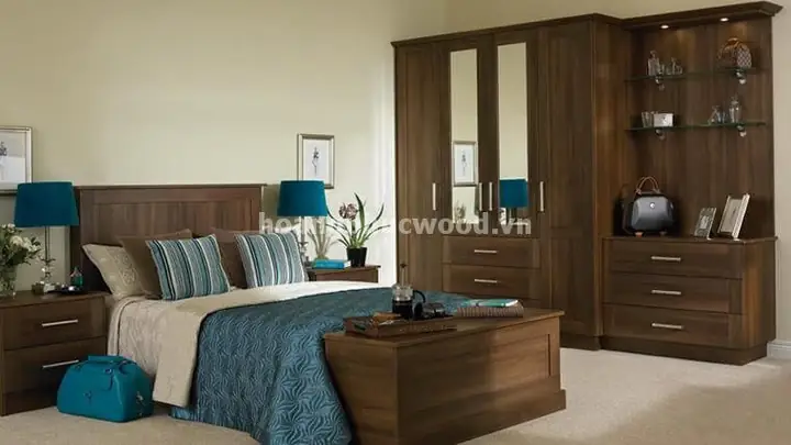 Bộ phòng ngủ gỗ walnut: Đặc điểm, thiết kế và giá trị