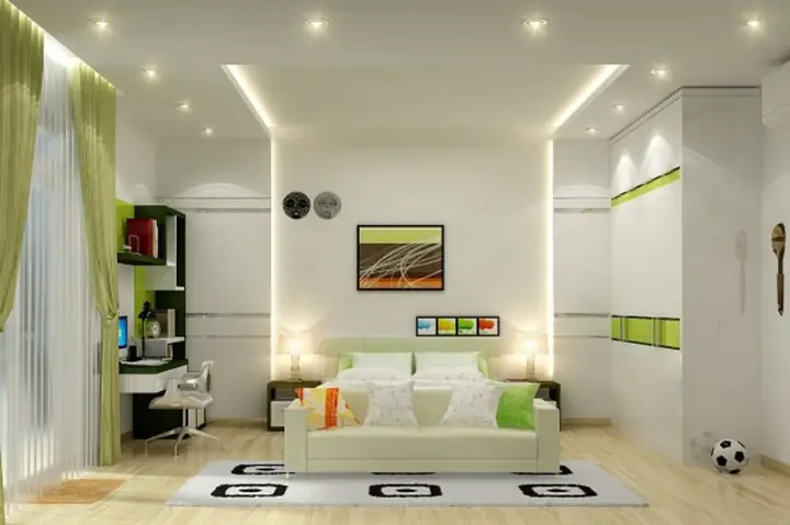 bố trí đèn phòng ngủ