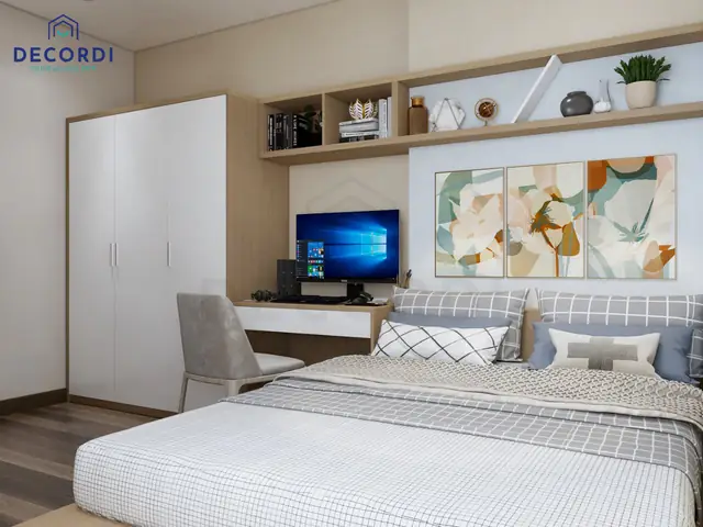 bố trí giường phòng ngủ