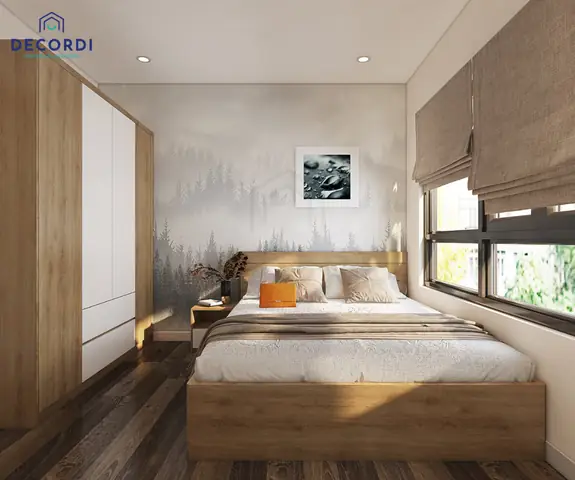 bố trí giường phòng ngủ