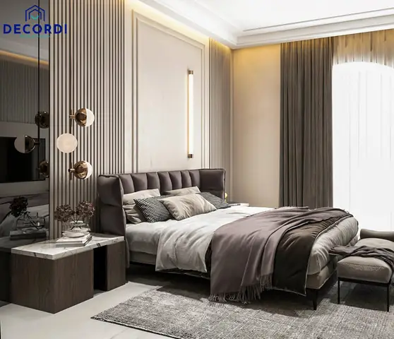 bố trí giường phòng ngủ