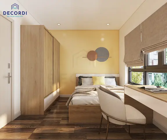 bố trí giường phòng ngủ