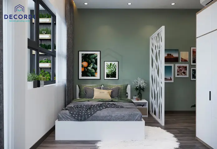 bố trí giường phòng ngủ
