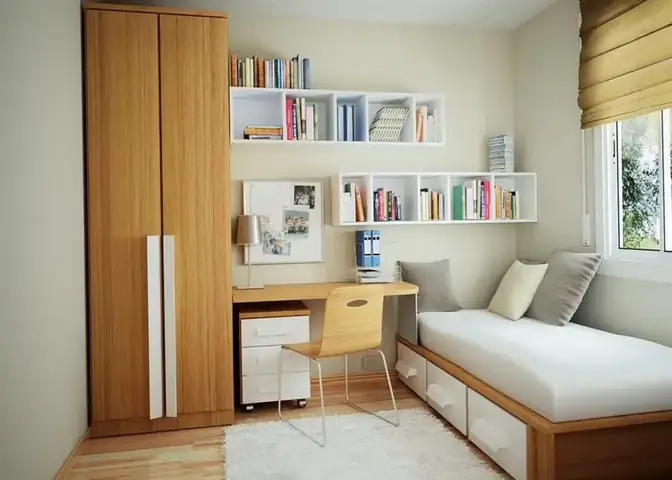 bố trí phòng ngủ 6m2