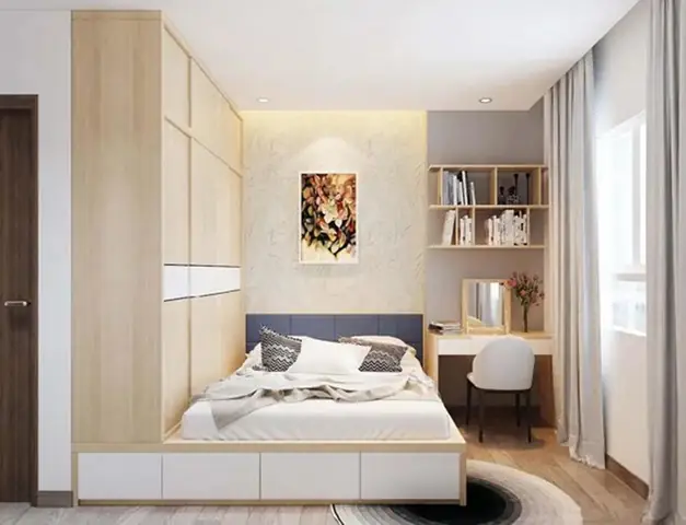 bố trí phòng ngủ 8m2