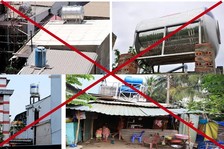 Bồn nước để trên phòng ngủ được không? Phân tích từ A đến Z
