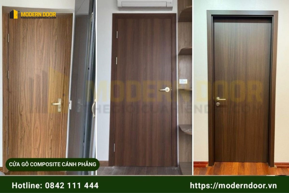 Các mẫu cửa gỗ nhựa Composite cánh phẳng độc đáo của NNM GROUP