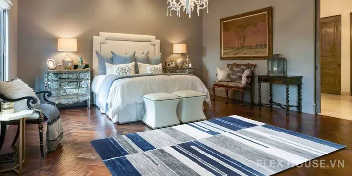 Cách Bố Trí Thảm Phòng Ngủ Đẹp và Hài Hòa Với Không Gian