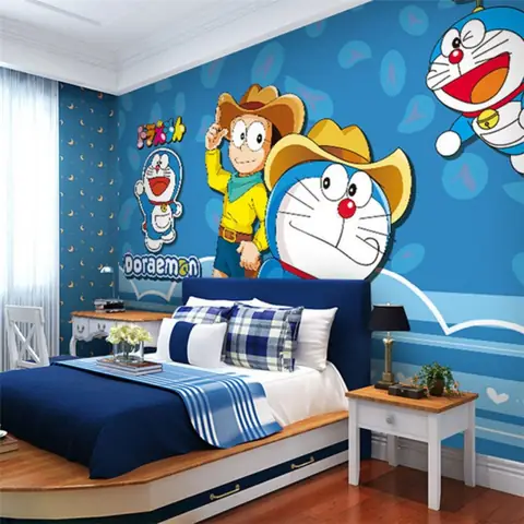 Hướng dẫn chi tiết cách trang trí phòng ngủ Doraemon