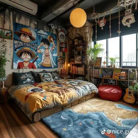 cách trang trí phòng ngủ anime