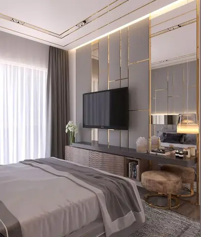15+ Cách Trang Trí Tivi Treo Tường Phòng Ngủ Ấn Tượng