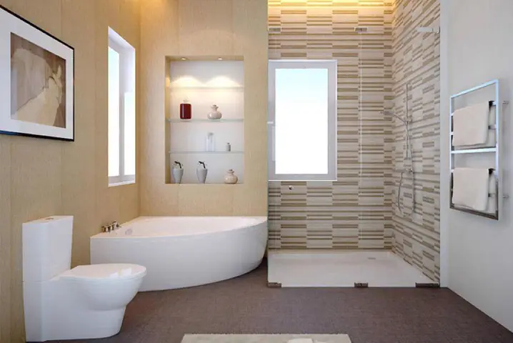 2. Phương án cải tạo nhà vệ sinh trở thành phòng ngủ kết hợp khu vực vệ sinh từ An Khoa Design 2. Phương án cải tạo nhà vệ sinh trở thành phòng ngủ kết hợp khu vực vệ sinh từ An Khoa Design