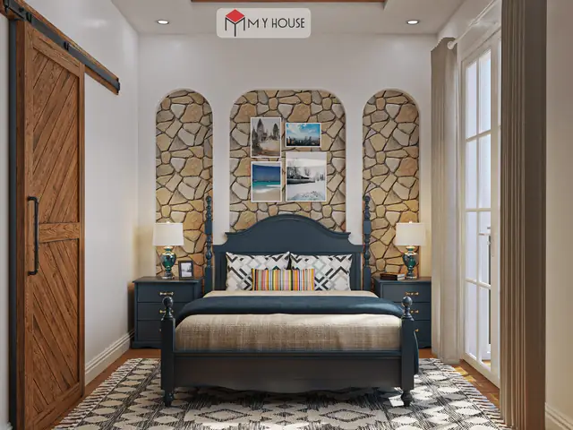 3. Thiết kế phòng ngủ 16m2 tân cổ điển 3. Thiết kế phòng ngủ 16m2 tân cổ điển