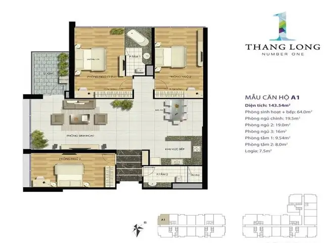 Cẩm nang toàn diện về căn hộ chung cư cao cấp 3 phòng ngủ