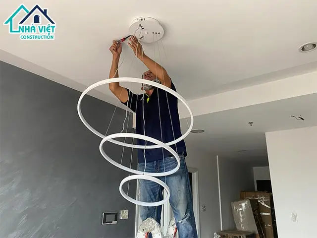 Lắp đặt thiết bị điện căn hộ 2 phòng ngủ