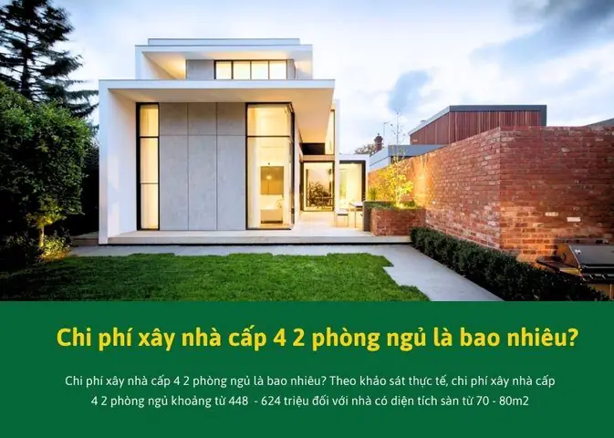 Chi phí xây 2 phòng ngủ: Bảng giá, cách tính & lưu ý