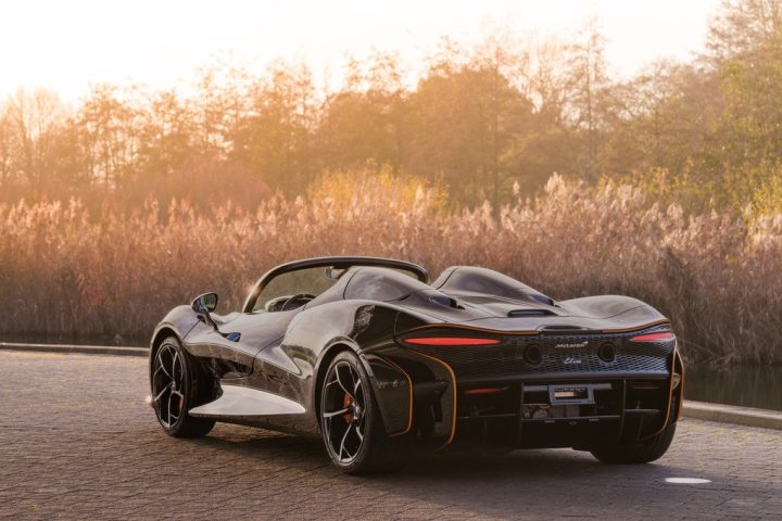 Chi tiết ngoại thất của chiếc McLaren Elva của Minh Nhựa được cá nhân hóa bởi MSO, nổi bật với đường nét độc đáo.