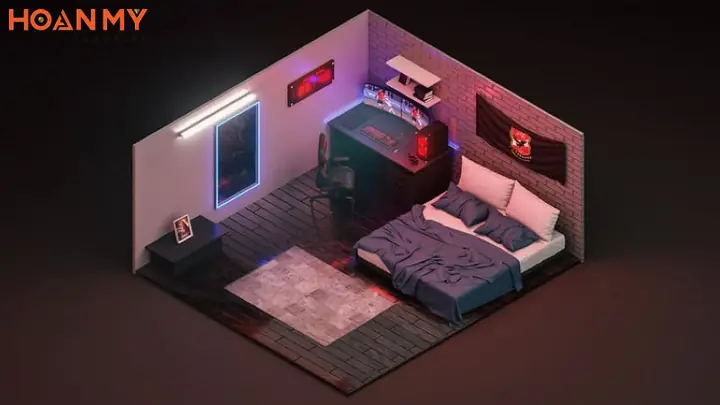 Một số mẫu thiết kế phòng ngủ cho gamer đẹp – Độc đáo 2025