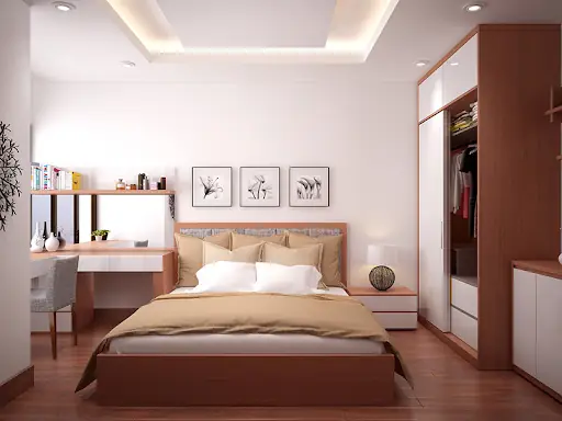 2. Tối ưu diện tích phòng ngủ với màu sắc 2. Tối ưu diện tích phòng ngủ với màu sắc