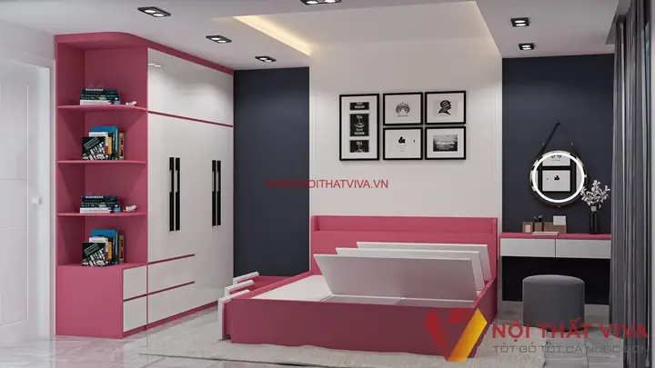 combo phòng ngủ gỗ công nghiệp