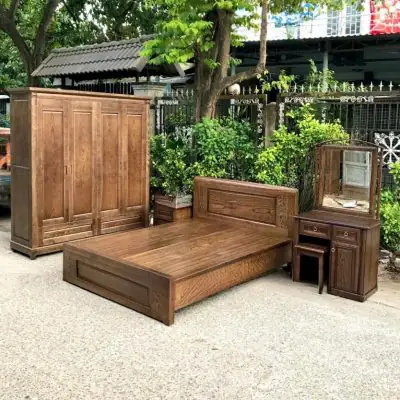 combo phòng ngủ gỗ sồi