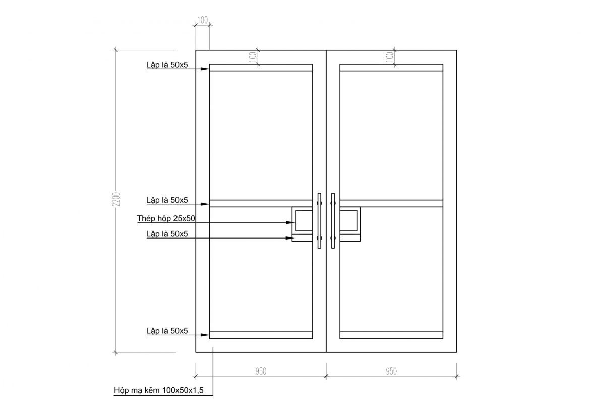 Cửa cổng gỗ nhựa composite hai cánh vững chắc, màu sắc tự nhiên