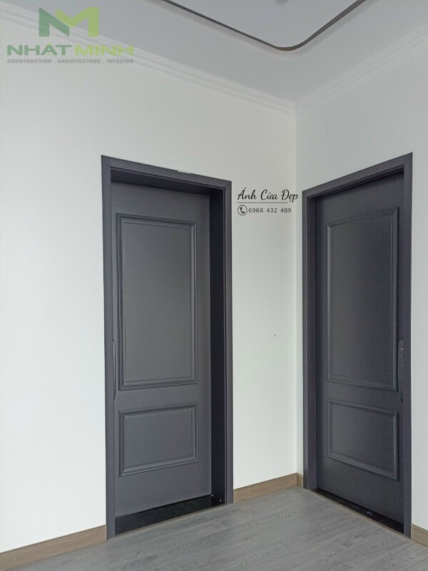 Cửa gỗ nhựa composite vân gỗ tự nhiên phù hợp nội thất hiện đại
