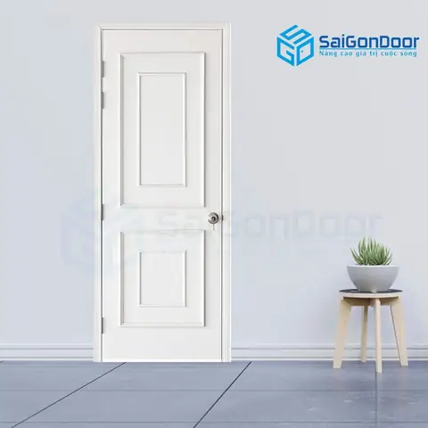Mẫu cửa gỗ phòng ngủ đường viền nổi Mẫu cửa gỗ phòng ngủ đường viền nổi