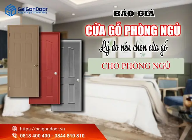 Cửa gỗ phòng ngủ: Hướng dẫn lựa chọn và thiết kế