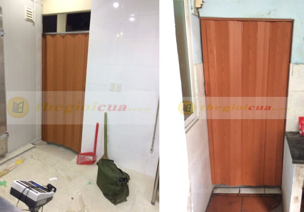 cửa kéo bằng nhựa ngăn phòng cho nhà hàng