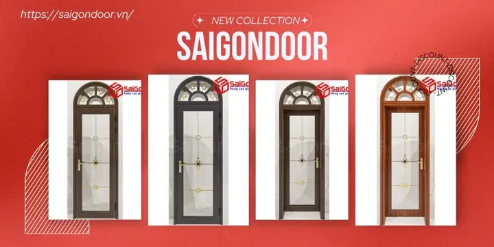 cửa nhôm giả gỗ phòng ngủ