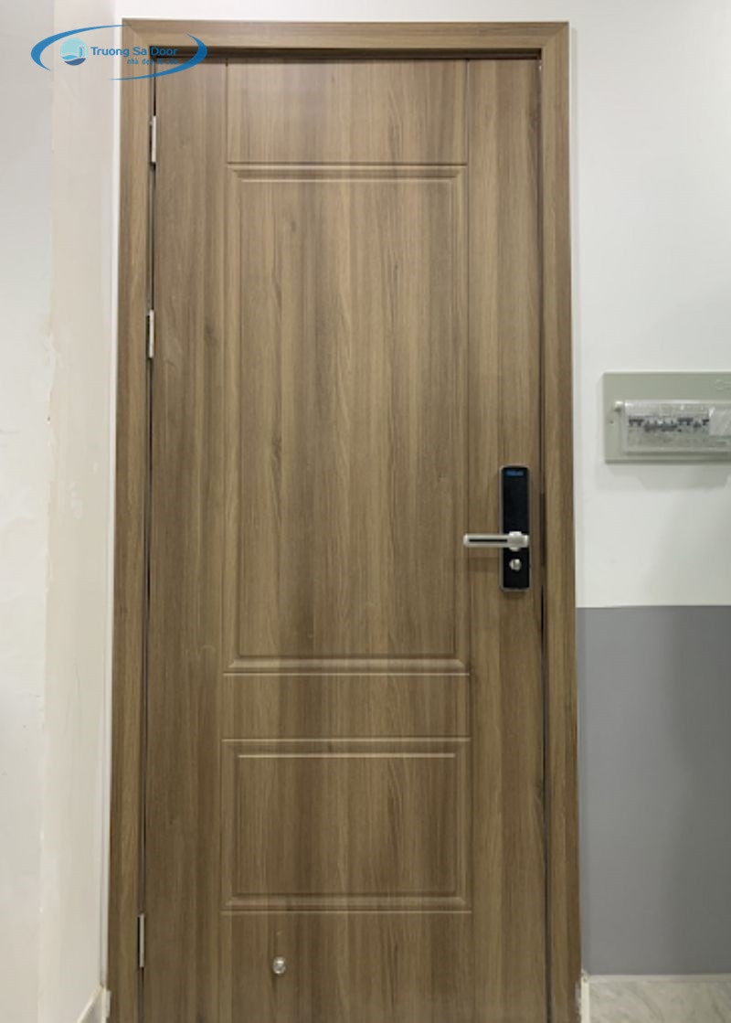 Cửa nhựa ABS Hàn Quốc màu xám nâu hiện đại