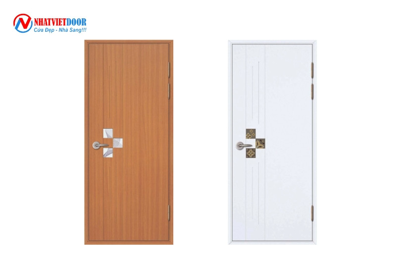 Cửa nhựa ABS Hàn Quốc với thiết kế khu vực khóa cửa tinh tế