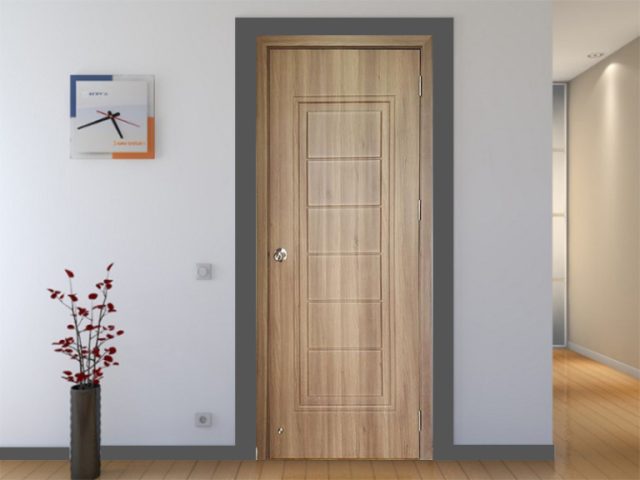 Cửa nhựa ABS vân gỗ sang trọng cho nội thất hiện đại