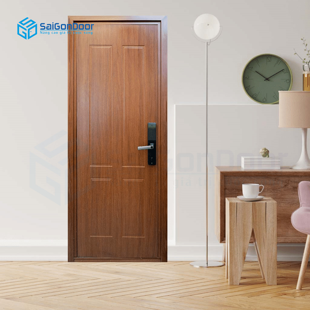 Cửa nhựa chịu nước hiện đại với thiết kế đơn giản nhưng sang trọng