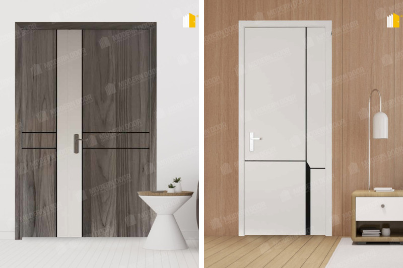 Cửa nhựa composite cao cấp với thiết kế hiện đại, tăng tính thẩm mỹ cho không gian
