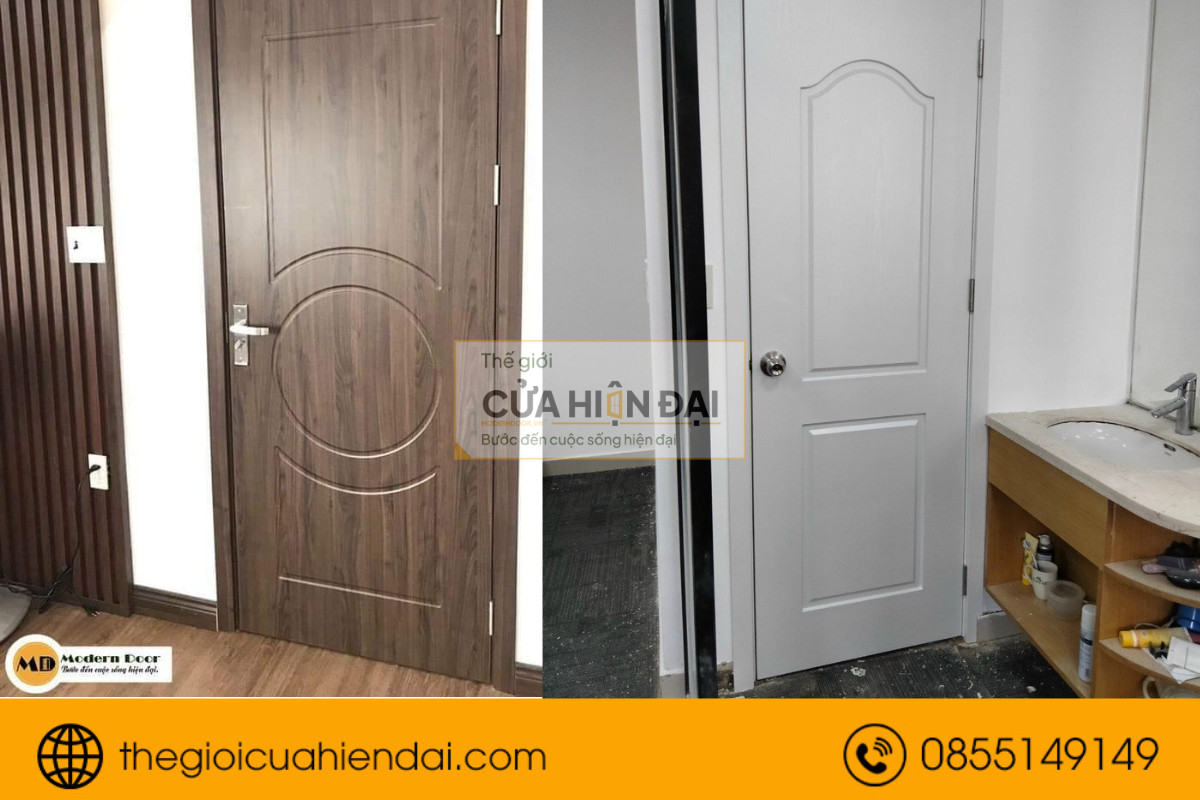 Cửa nhựa composite hiện đại