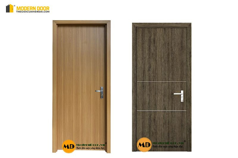 Cửa nhựa composite màu sắc nhẹ nhàng, phù hợp cho phòng ngủ