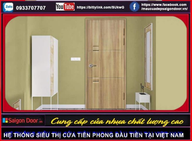 Cửa nhựa composite WC dễ dàng vệ sinh bằng các loại chất tẩy rửa thông thường