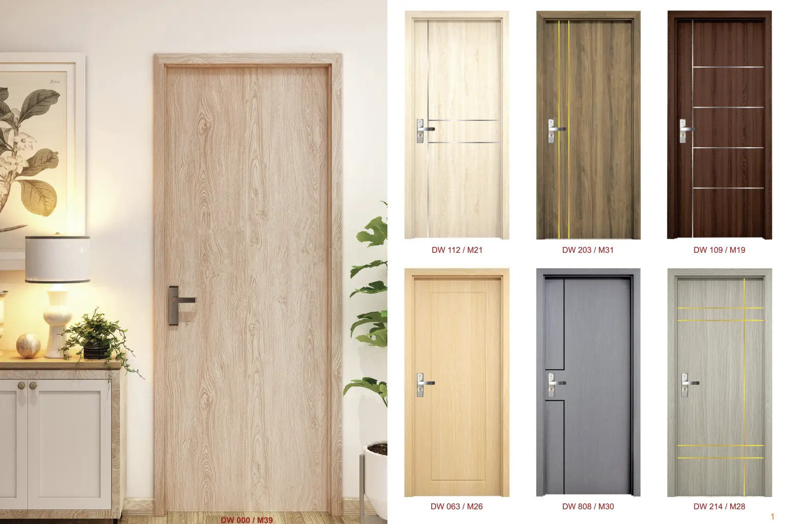 Cửa nhựa Dewoo giả gỗ sang trọng, lựa chọn thông minh cho phòng tắm Đà Nẵng