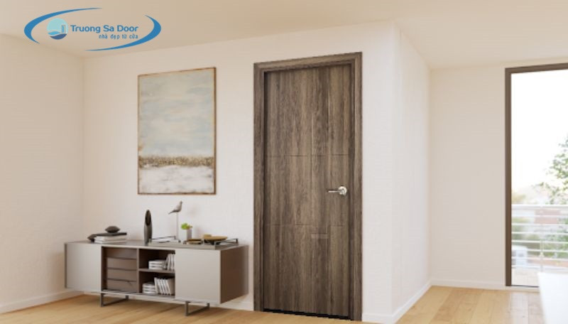 Cửa nhựa giả gỗ vân xám độc đáo