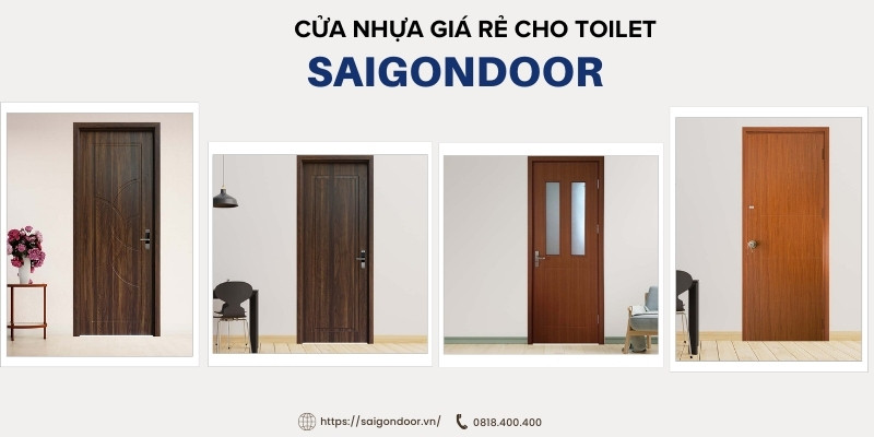 Cửa nhựa giúp ngăn tràn nước hiệu quả khi sử dụng