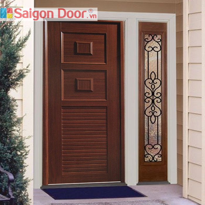 Cửa nhựa gỗ composite với thiết kế sang trọng, phù hợp mọi không gian
