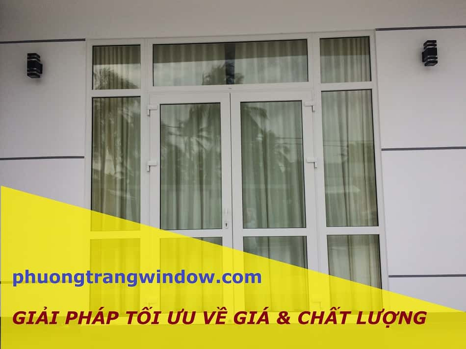 Cửa nhựa lõi thép 1 cánh cao cấp sử dụng thanh nhựa Rehau nhập khẩu từ CHLB Đức